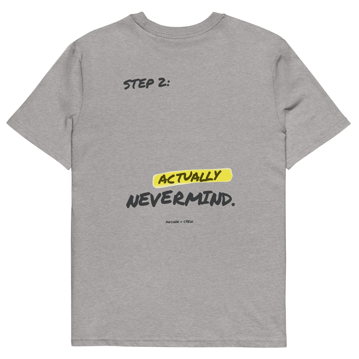 Actually Nevermind Annotations Organic Cotton T-Shirt