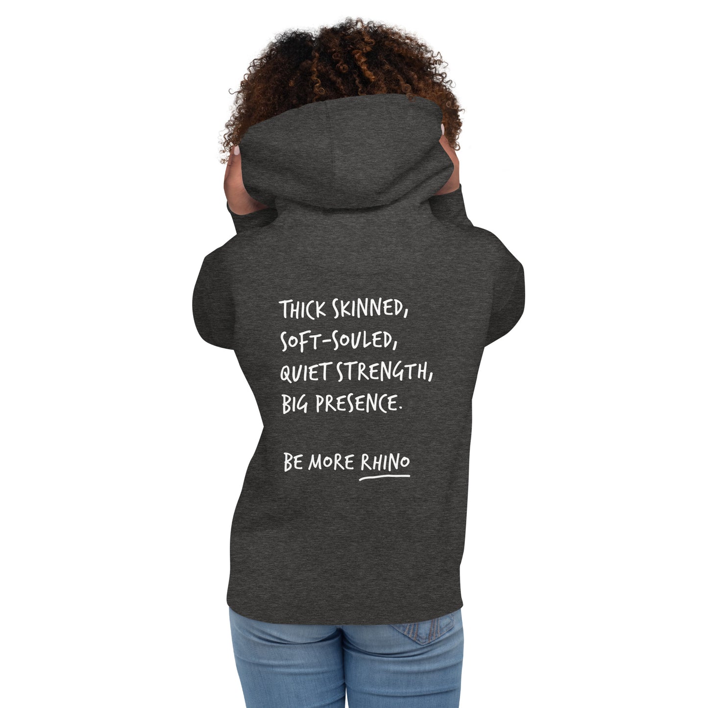 Think Ocean Rhino Aspirations Cotton Blend Embroidered Hoodie