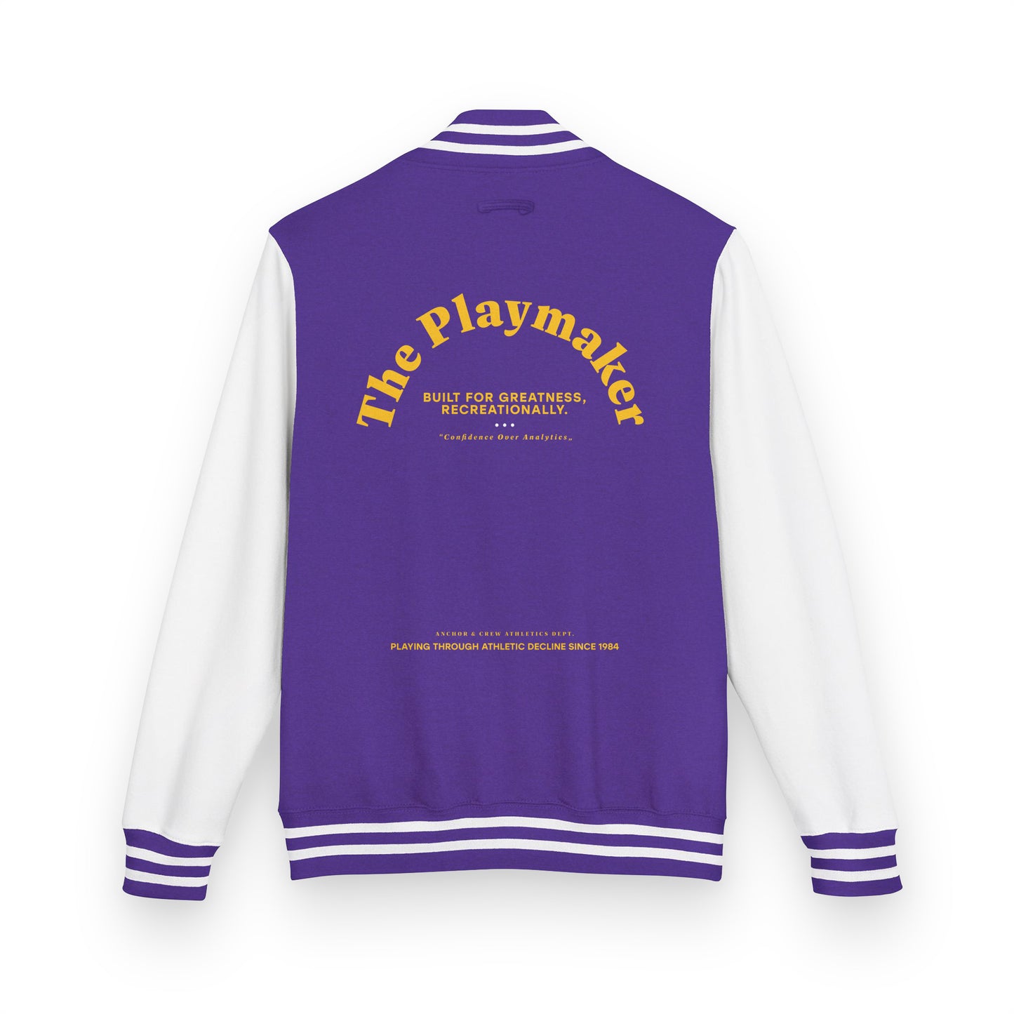 The Playmaker Basketball Club League Cotton Varsity Letterman Jacket