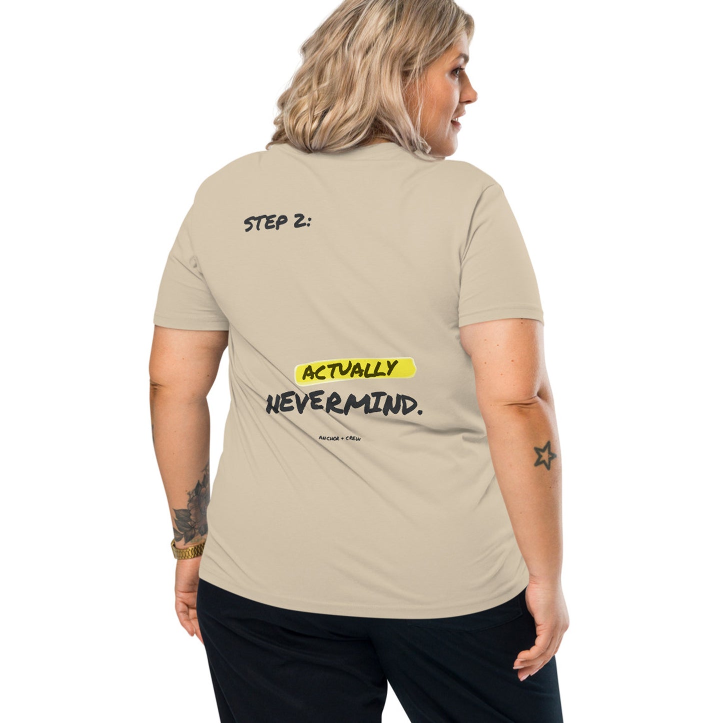 Actually Nevermind Annotations Organic Cotton T-Shirt