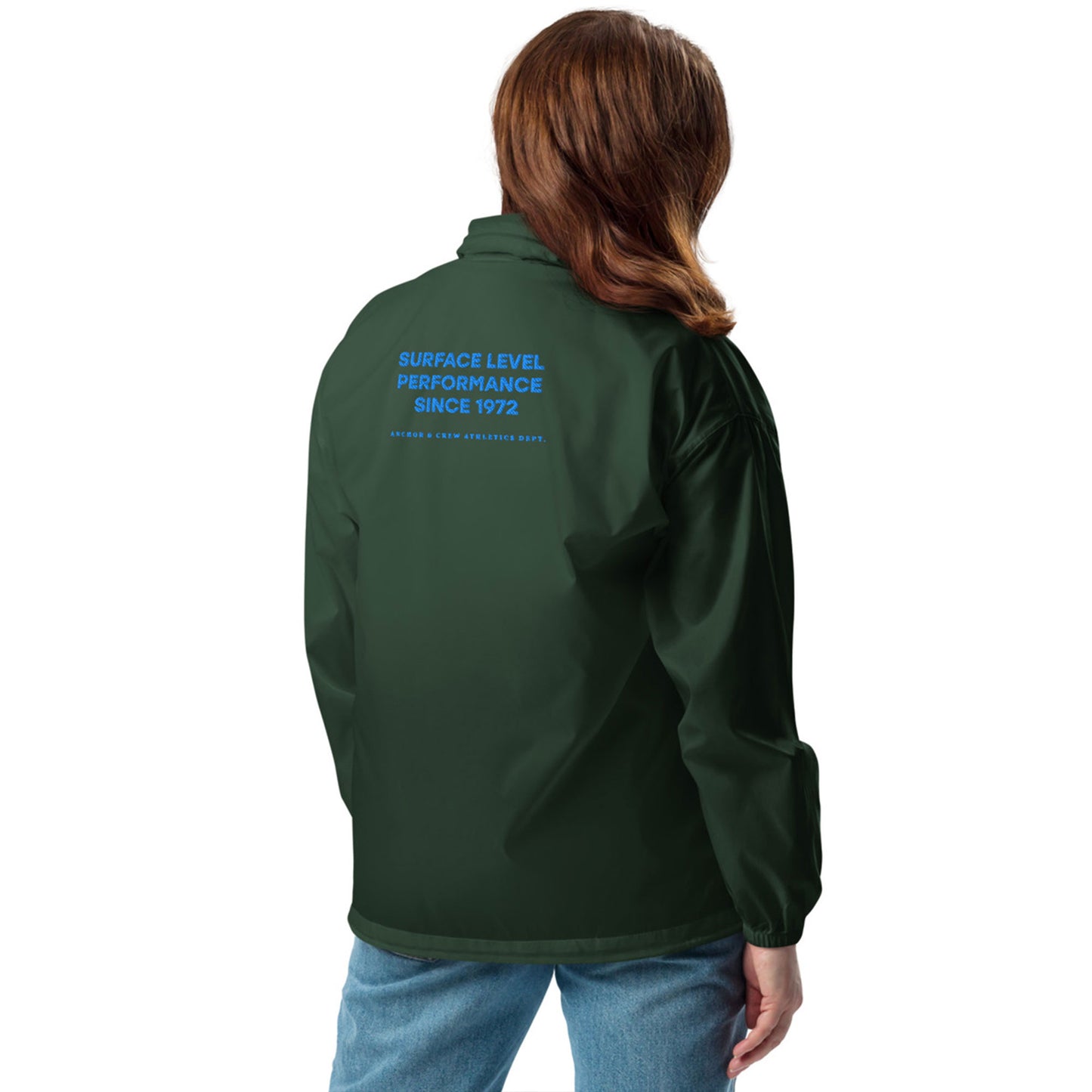 Surface Level Sports Club League Embroidered Windbreaker Coat