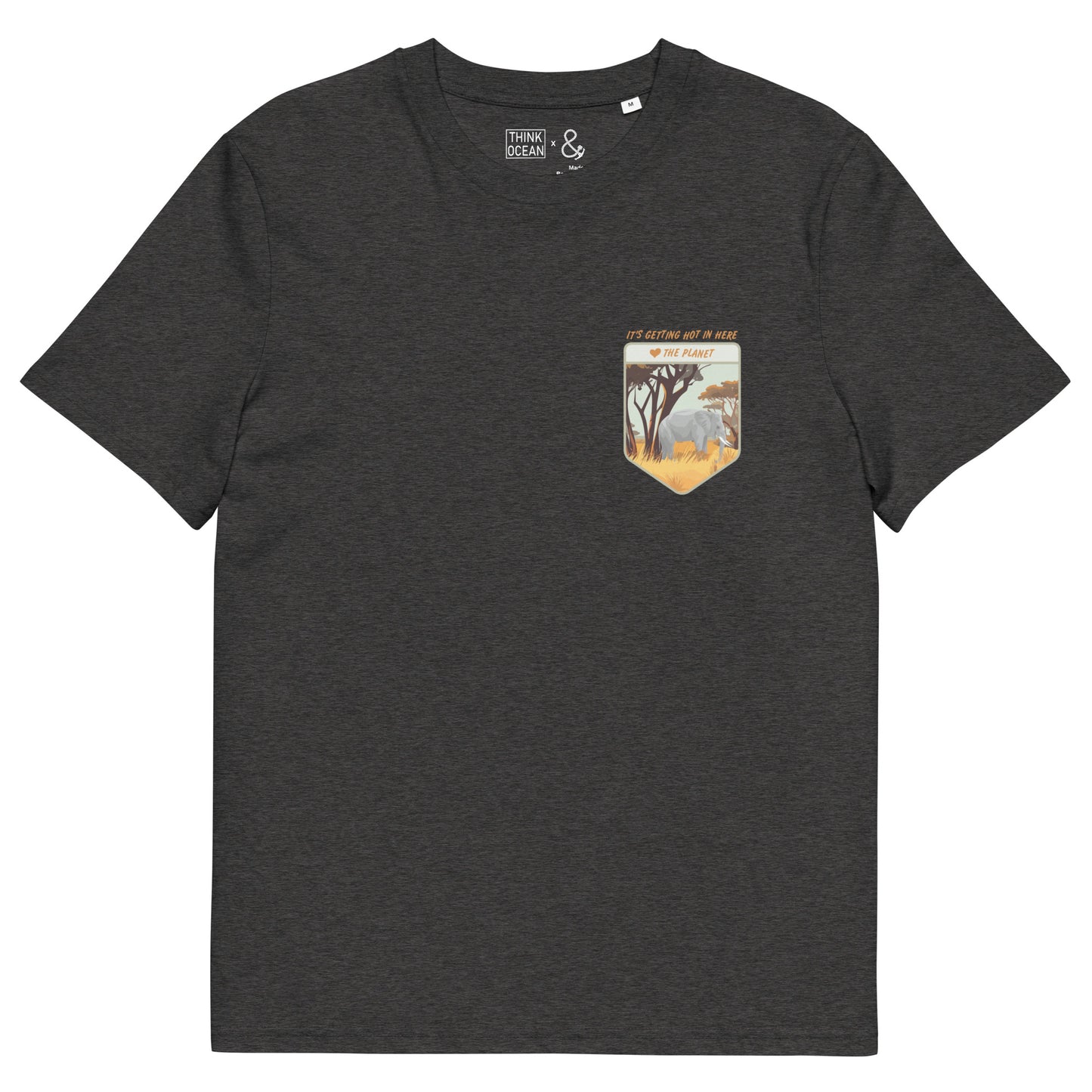 Think Ocean Elephant Love The Planet Organic Cotton T-Shirt