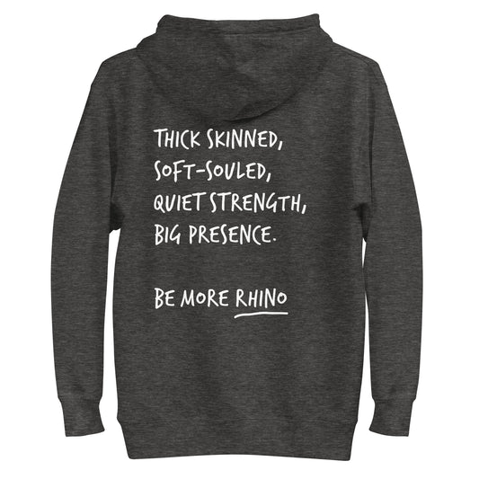 Think Ocean Rhino Aspirations Cotton Blend Embroidered Hoodie