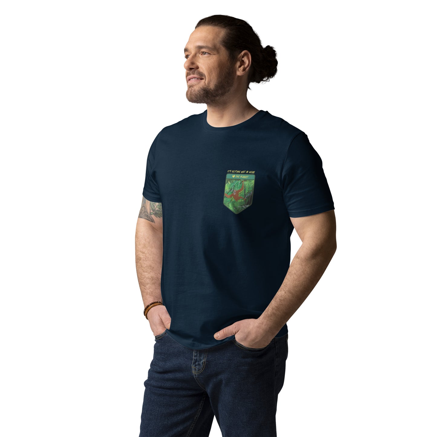 Think Ocean Orangutan Love The Planet Organic Cotton T-Shirt