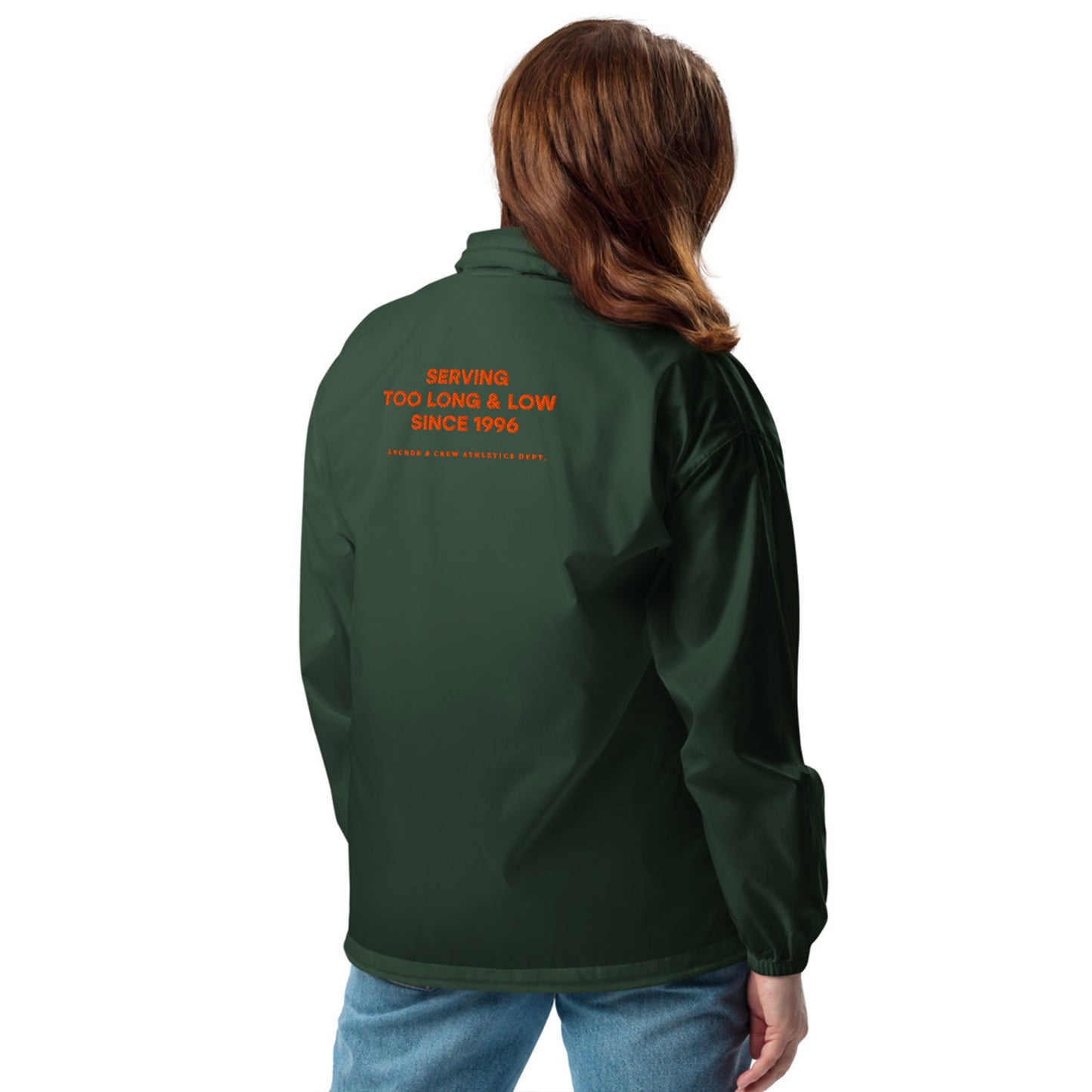 Too Long & Low Sports Club League Embroidered Windbreaker Coat