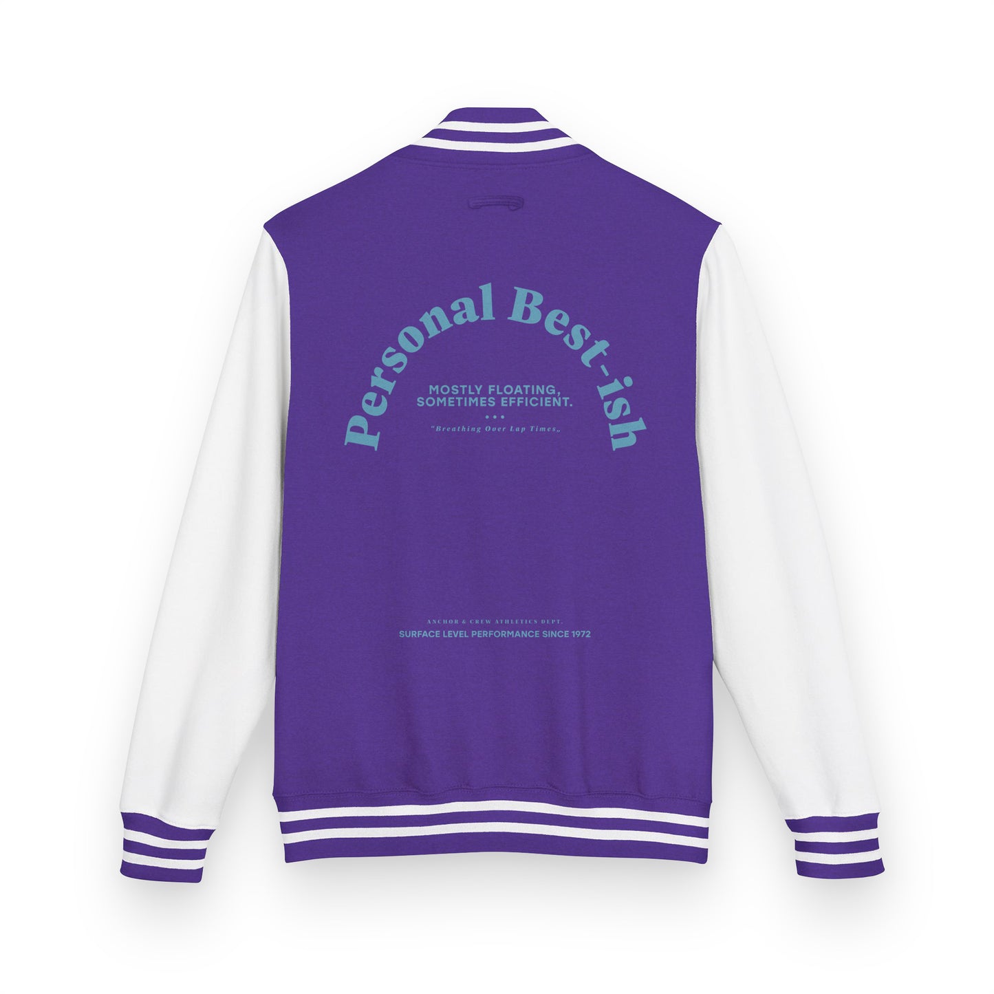 Personal Best-ish Swimming Club League Cotton Varsity Letterman Jacket