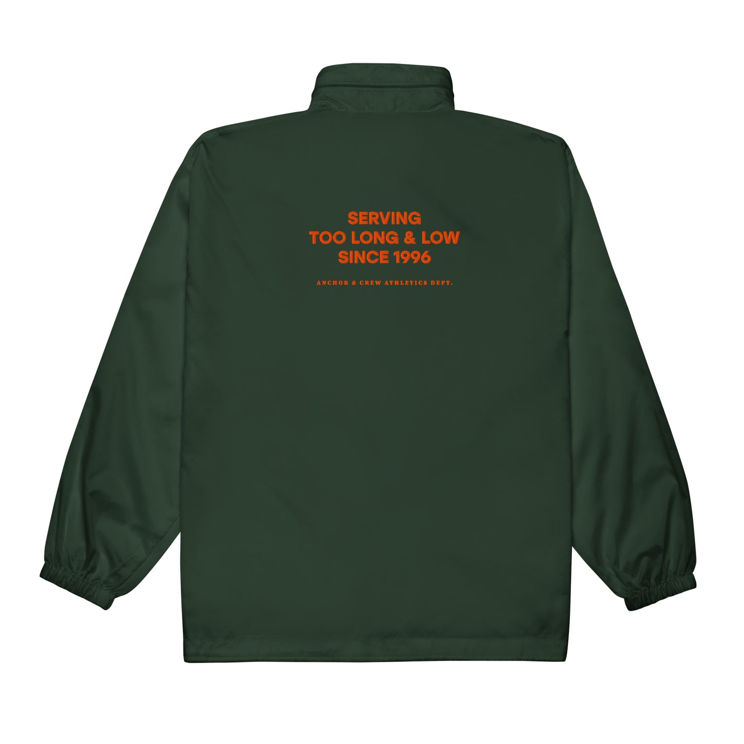 Too Long & Low Sports Club League Embroidered Windbreaker Coat