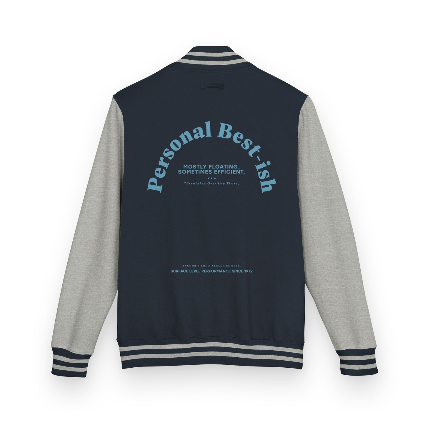 Personal Best-ish Swimming Club League Cotton Varsity Letterman Jacket