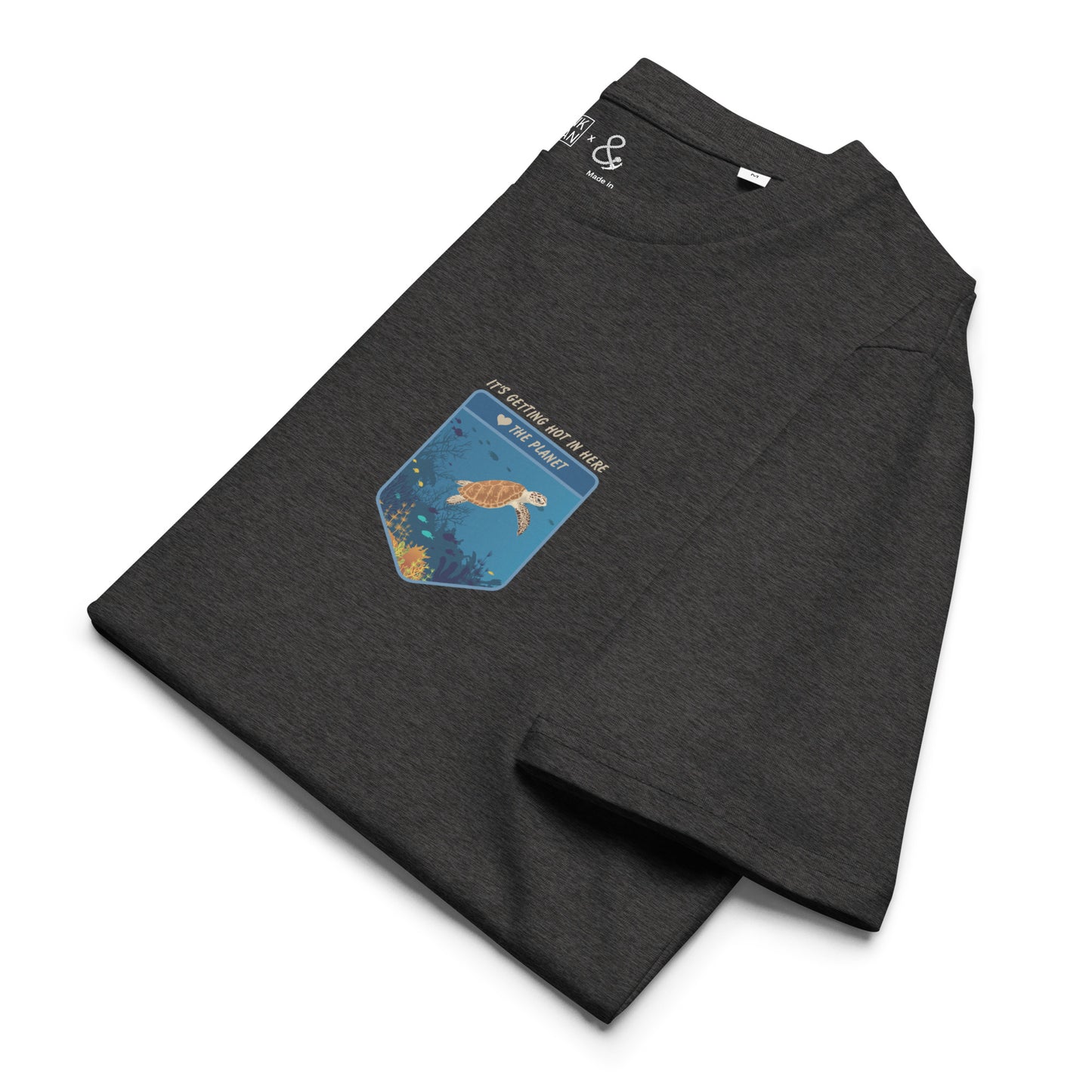 Think Ocean Turtle Love The Planet Organic Cotton T-Shirt