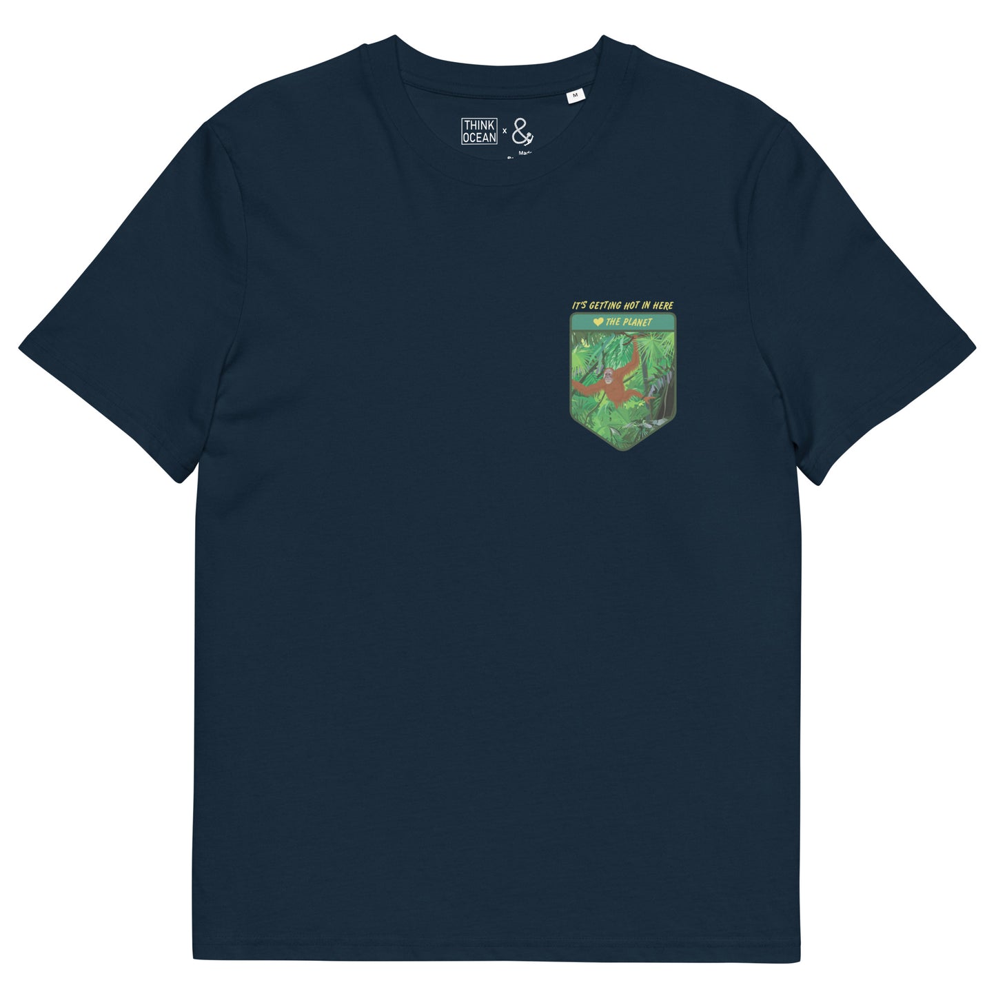 Think Ocean Orangutan Love The Planet Organic Cotton T-Shirt