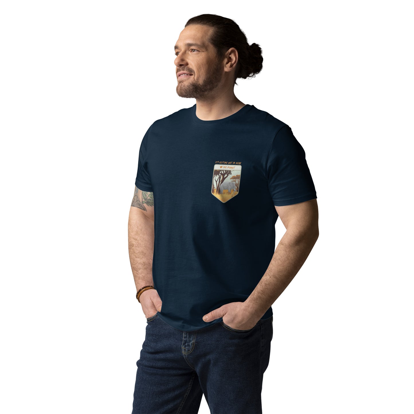 Think Ocean Elephant Love The Planet Organic Cotton T-Shirt