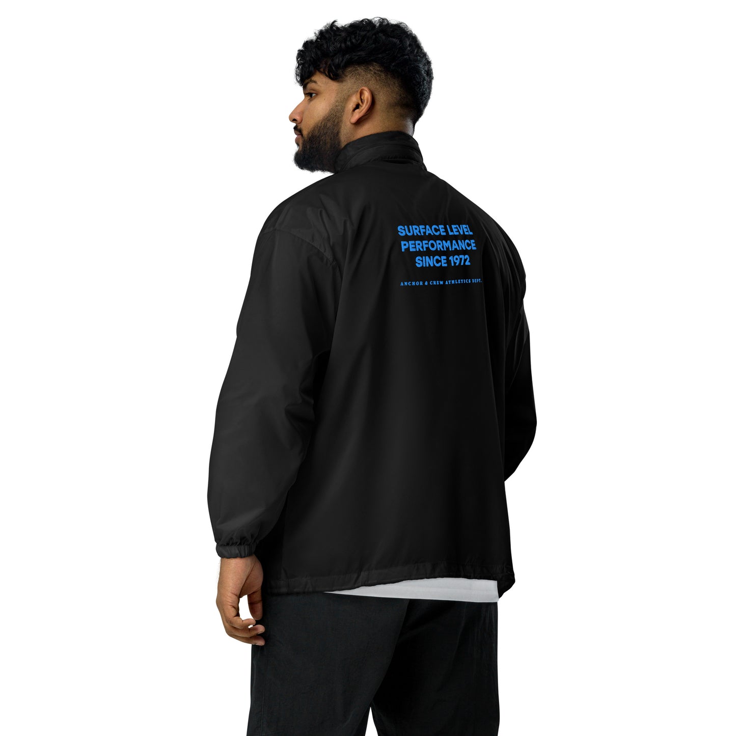 Surface Level Sports Club League Embroidered Windbreaker Coat