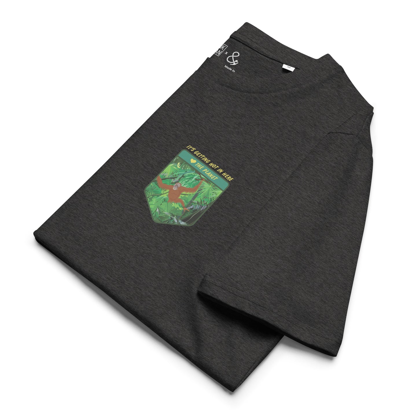Think Ocean Orangutan Love The Planet Organic Cotton T-Shirt