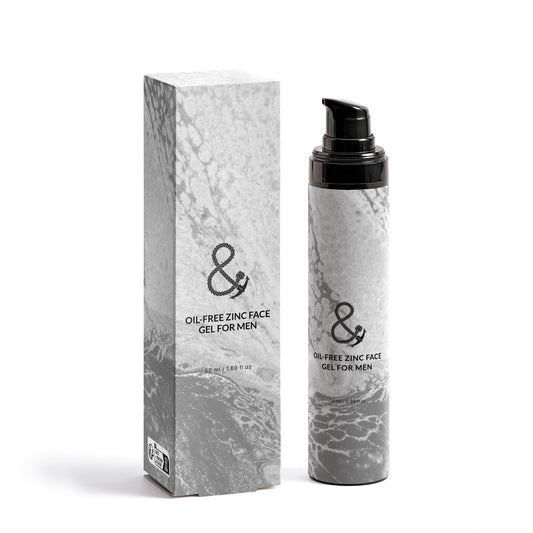 Moisturising Mens Natural Oil-Free Zinc Face Gel (50ml)