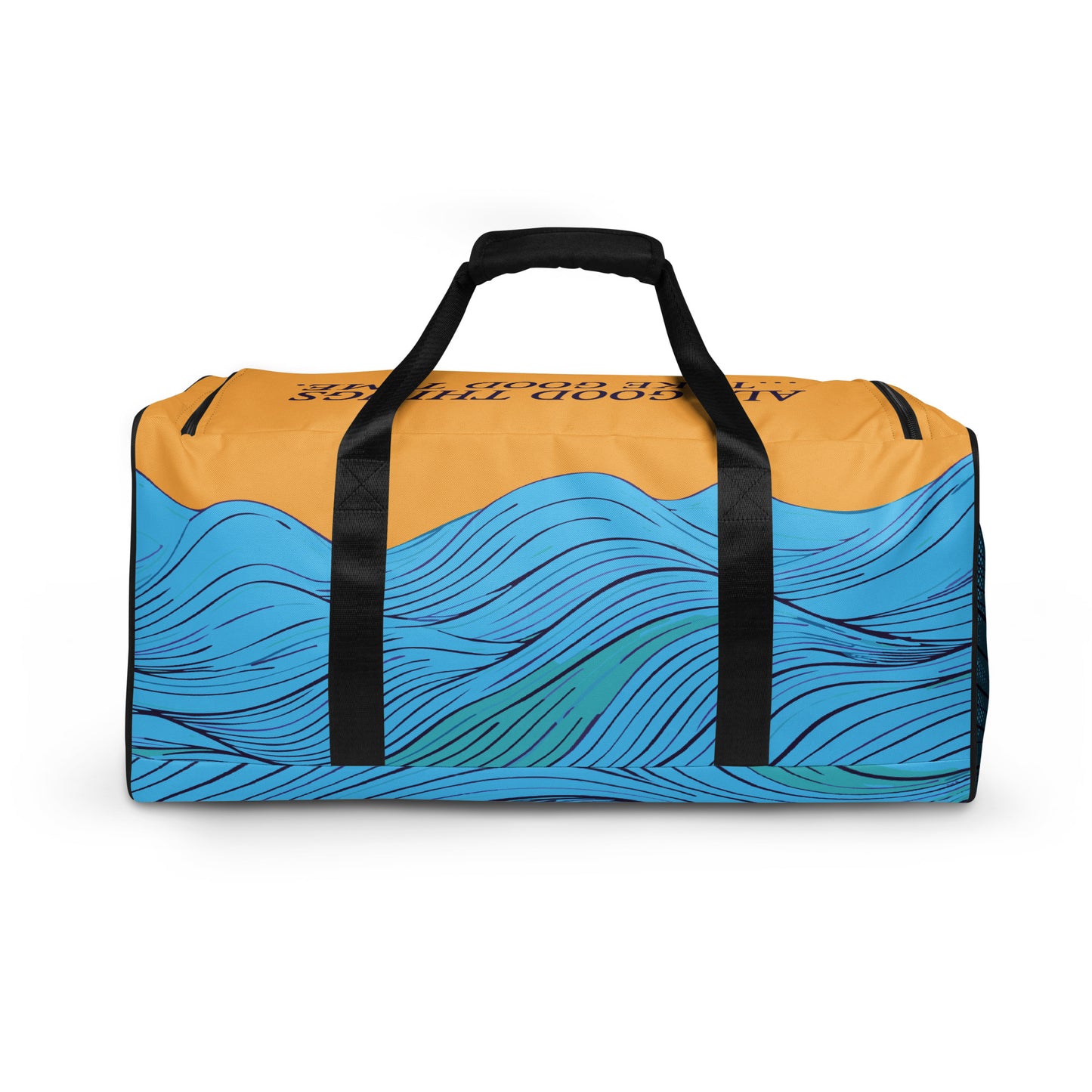 Deep Waves Pattern Weekender Duffle Bag