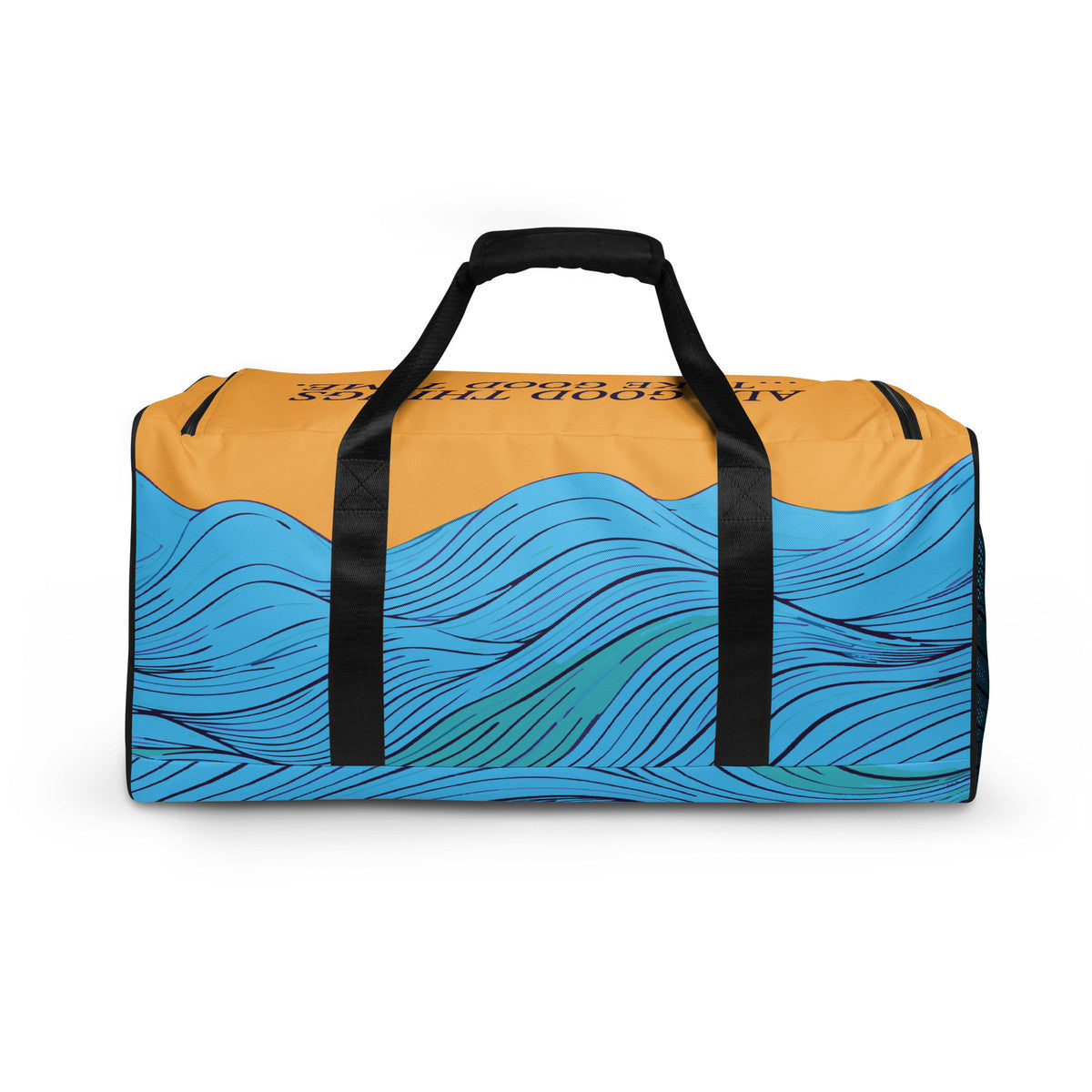 ANCHOR & CREW Deep Waves Pattern Weekender Duffle Bag 