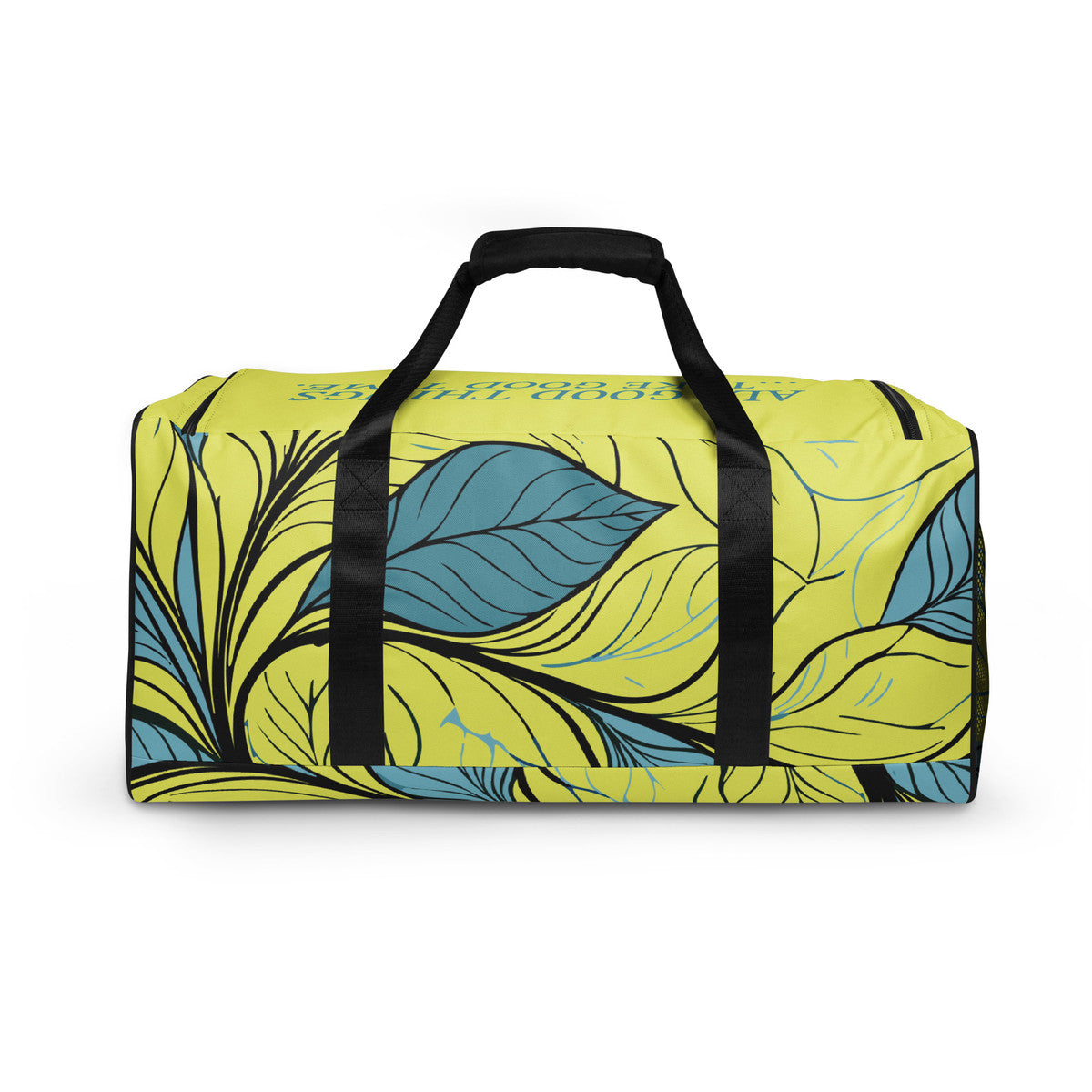 ANCHOR & CREW Exotic Leaves Pattern Weekender Duffle Bag 