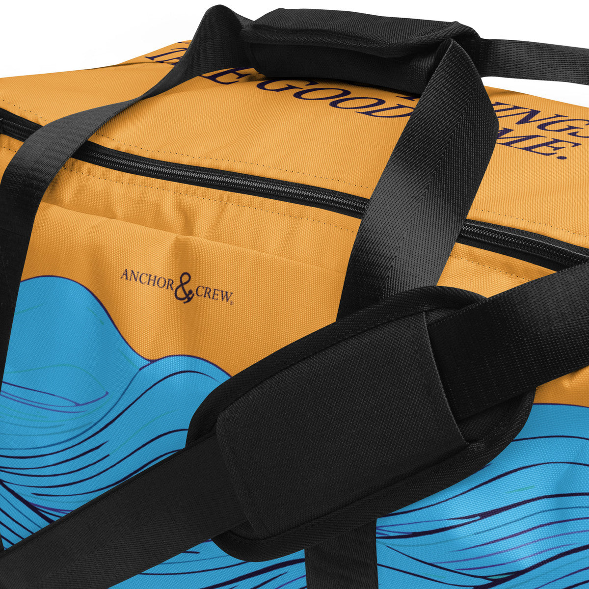 ANCHOR & CREW Deep Waves Pattern Weekender Duffle Bag 