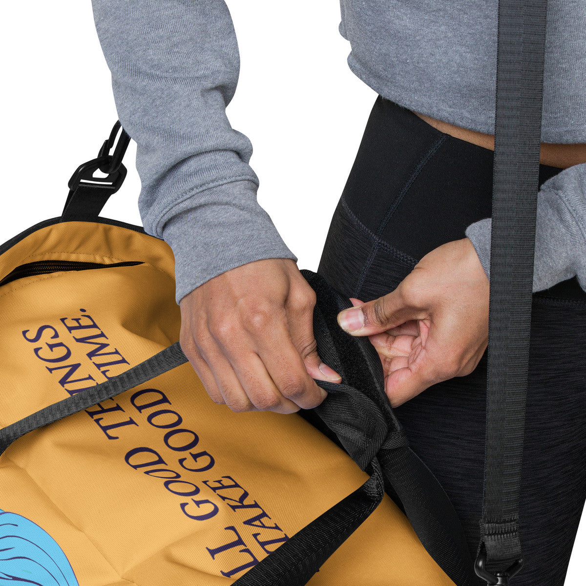 ANCHOR & CREW Deep Waves Pattern Weekender Duffle Bag 