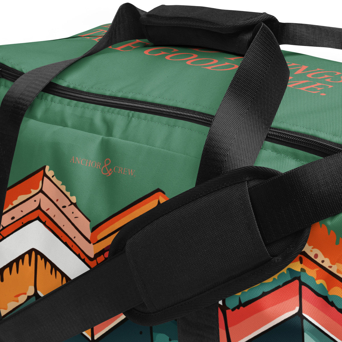 ANCHOR & CREW Vibrant Motif Pattern Weekender Duffle Bag