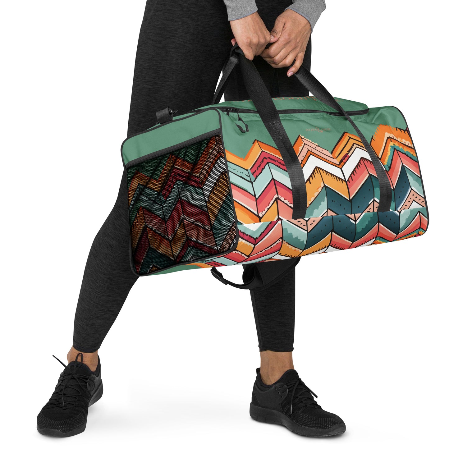 Vibrant Motif Pattern Weekender Duffle Bag