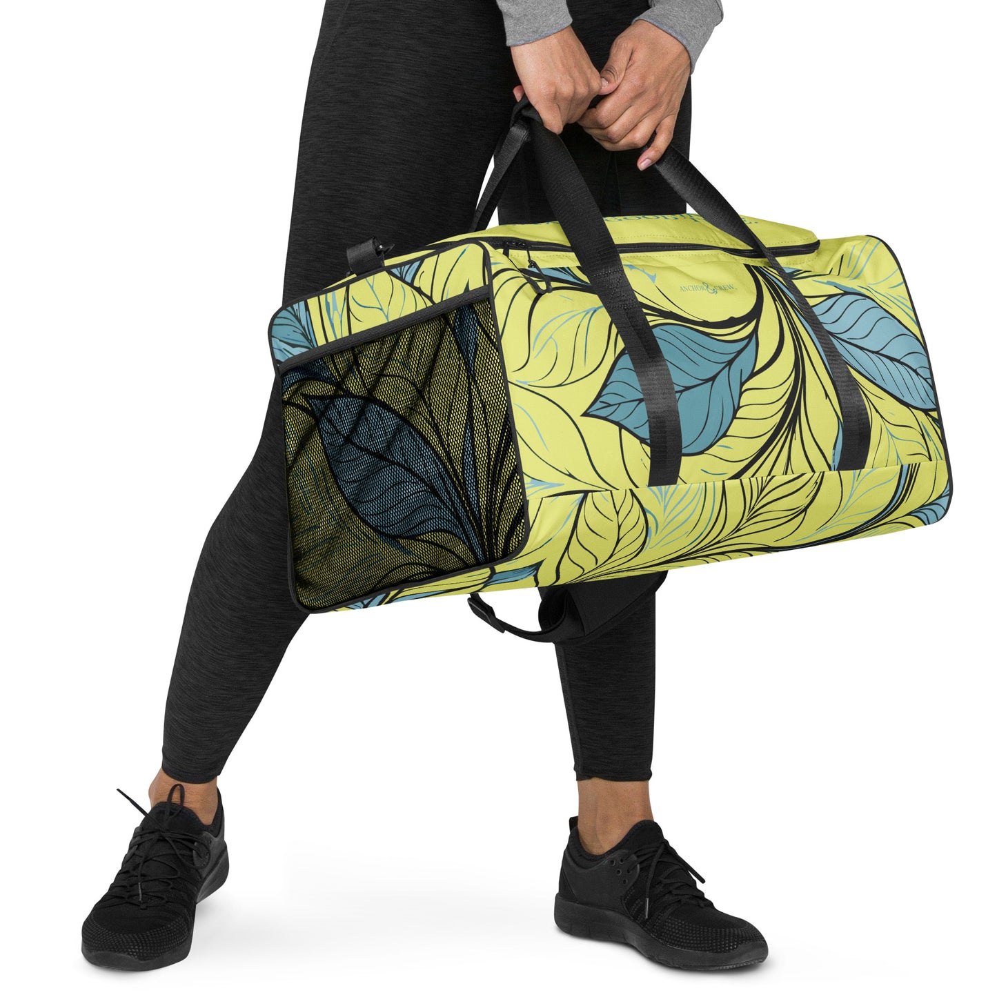 Exotic Leaves Pattern Weekender Duffle Bag