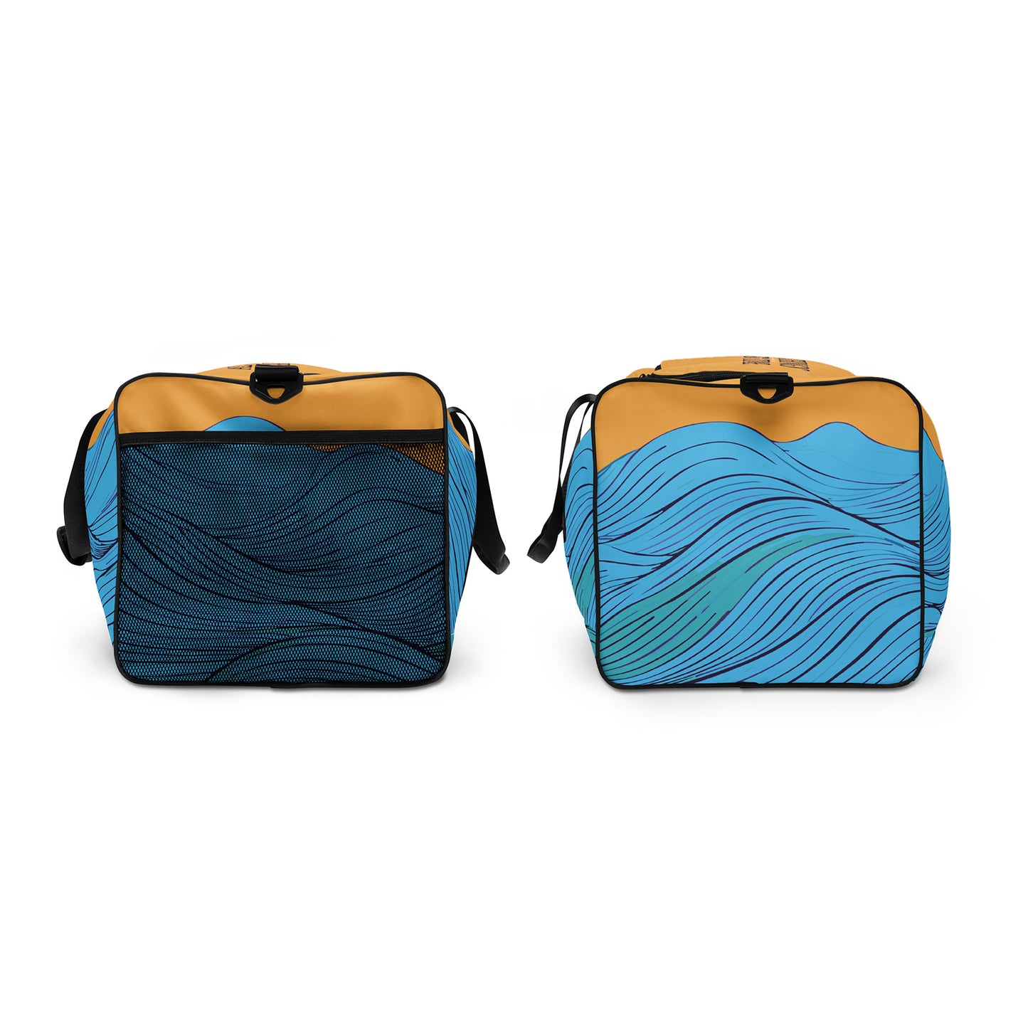 Deep Waves Pattern Weekender Duffle Bag