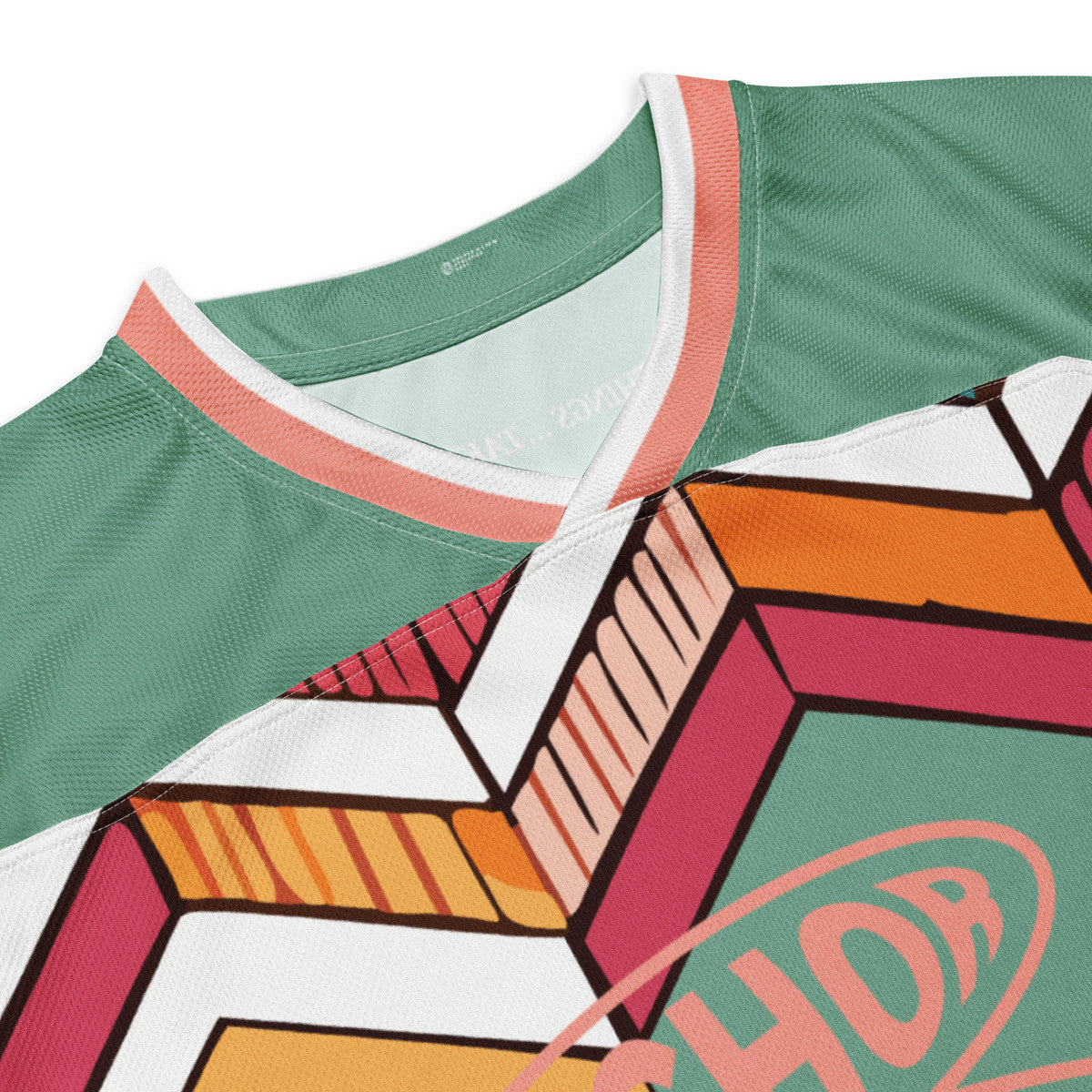 ANCHOR & CREW Vibrant Motif Pattern Recycled Fabric Hockey Jersey (#45)