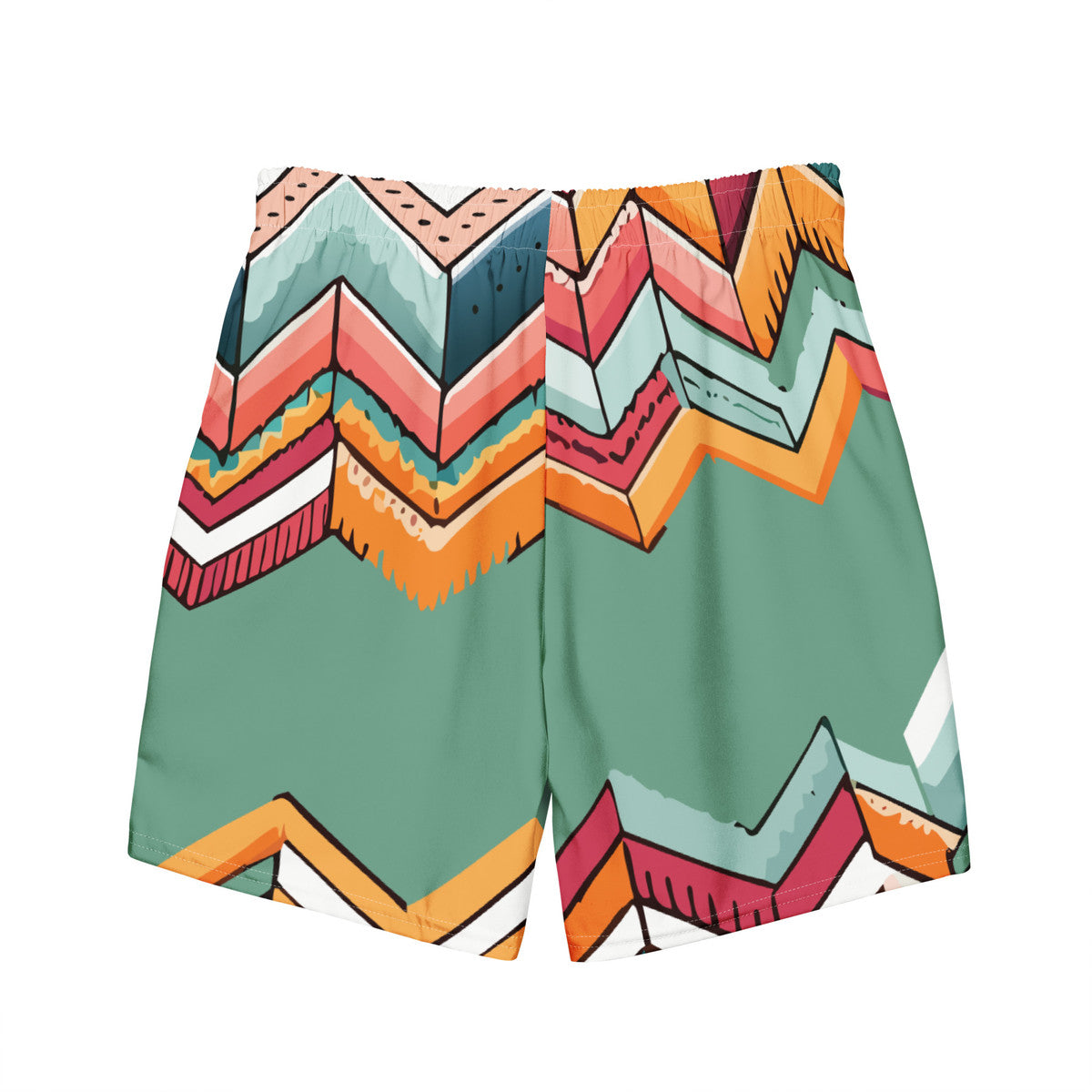 ANCHOR & CREW Vibrant Motif Pattern Recycled Fabric Swim Shorts