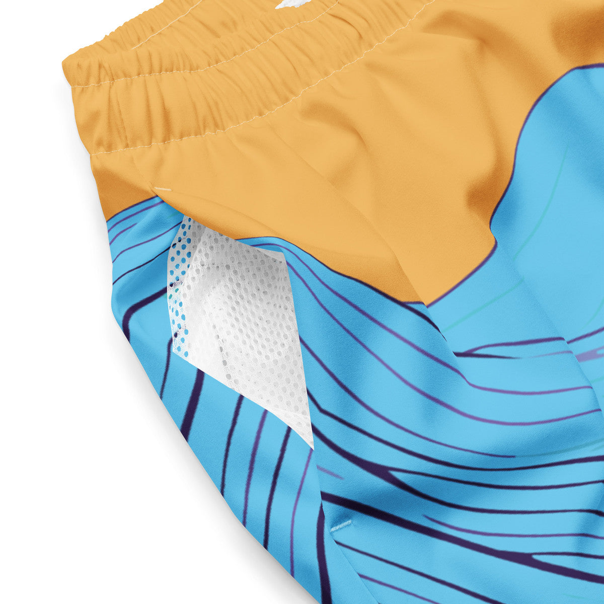 ANCHOR & CREW Deep Waves Pattern Recycled Fabric Swim Shorts