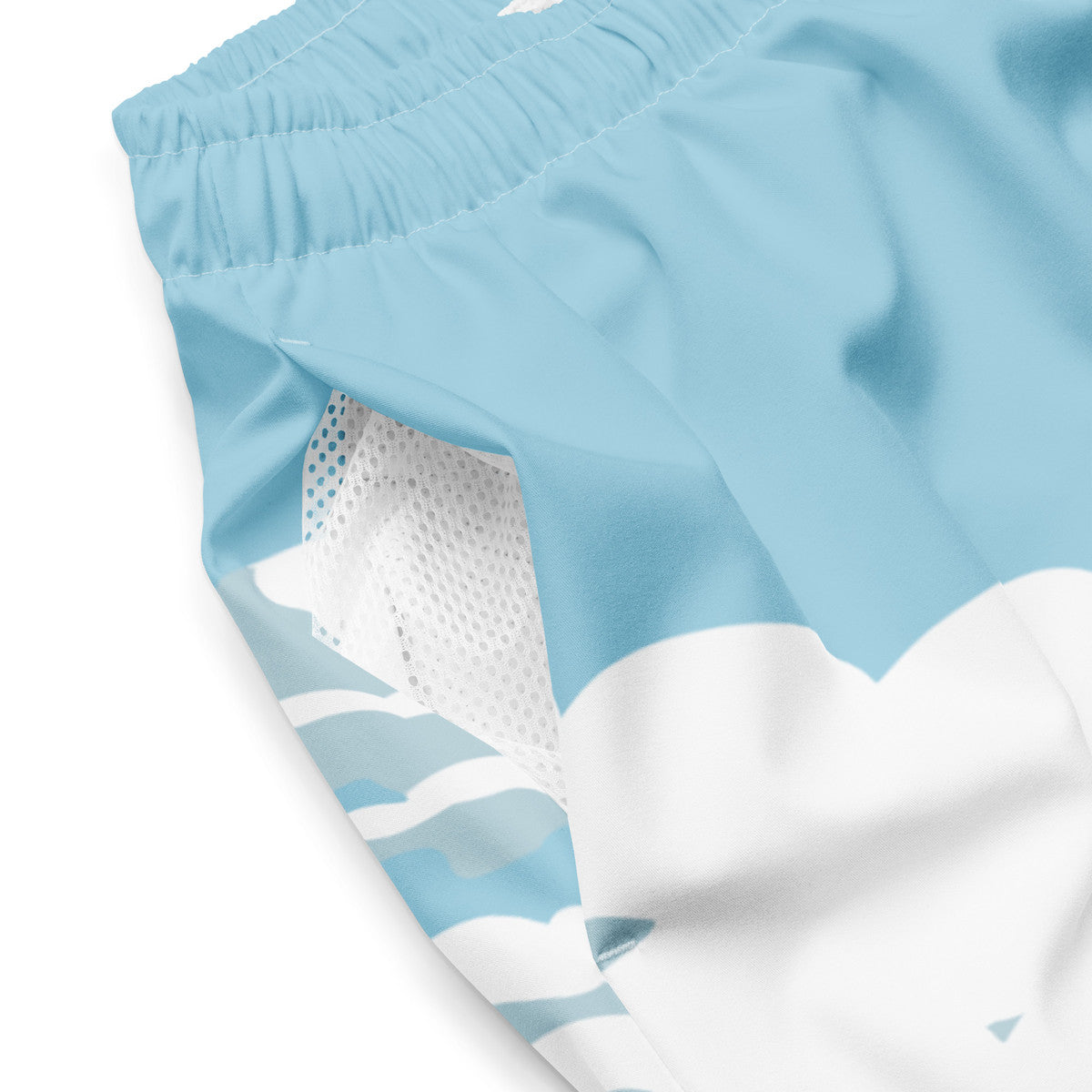 ANCHOR & CREW Cloud Thoughts Pattern Recycled Fabric Swim Shorts