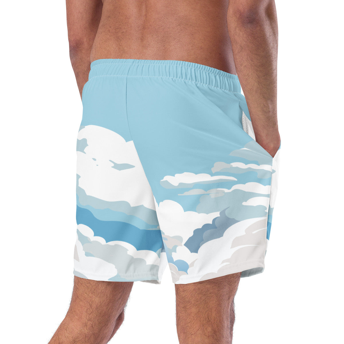 ANCHOR & CREW Cloud Thoughts Pattern Recycled Fabric Swim Shorts