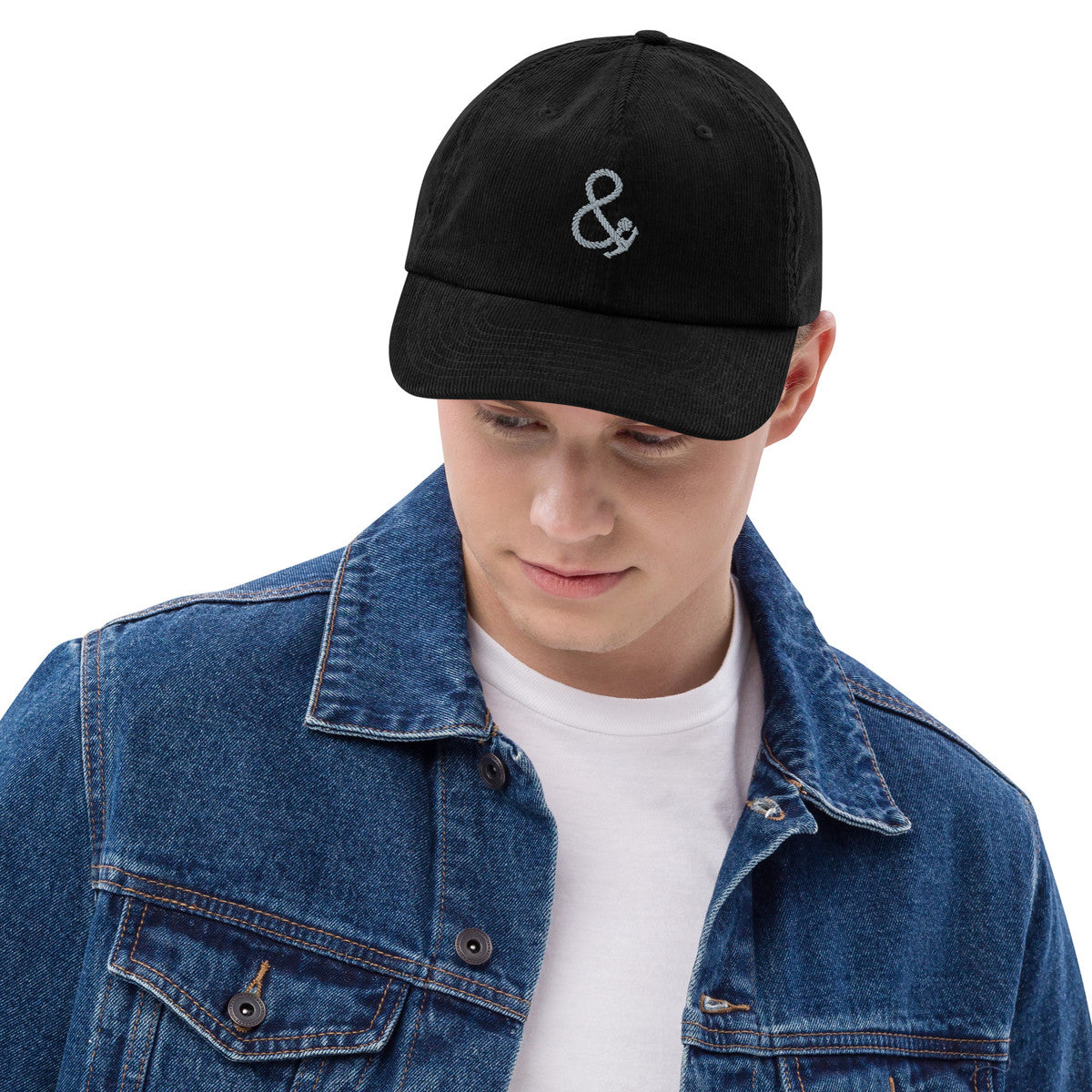 ANCHOR & CREW Ampersand Signature Embroidered Corduroy Cap