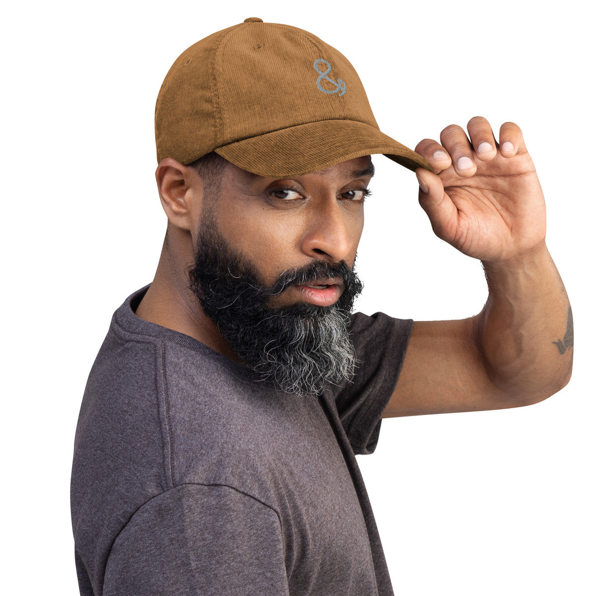 ANCHOR & CREW Ampersand Signature Embroidered Corduroy Cap
