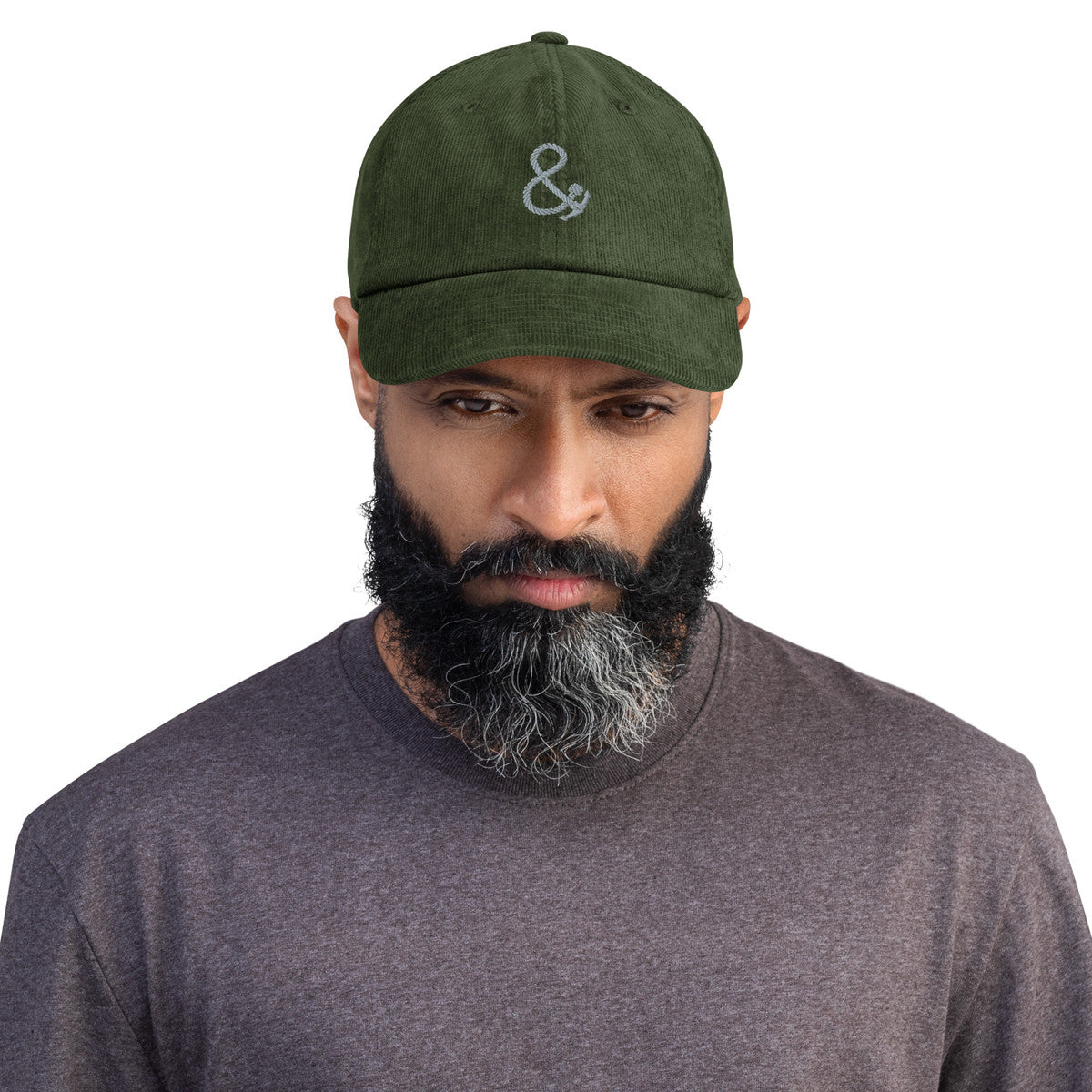 ANCHOR & CREW Ampersand Signature Embroidered Corduroy Cap