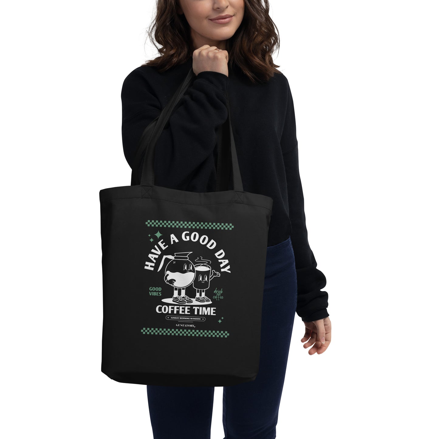 GUSTATORY Have A Good Day Recycled Cotton Tote Bag