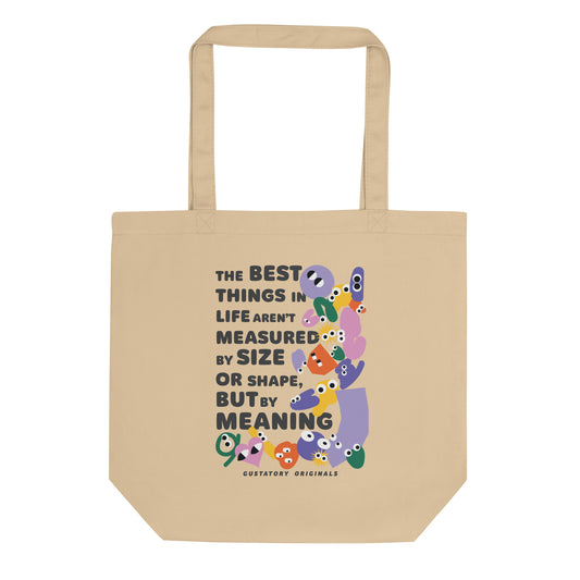 GUSTATORY Originals Shapes &amp; Sizes Recycled Cotton Tote Bag