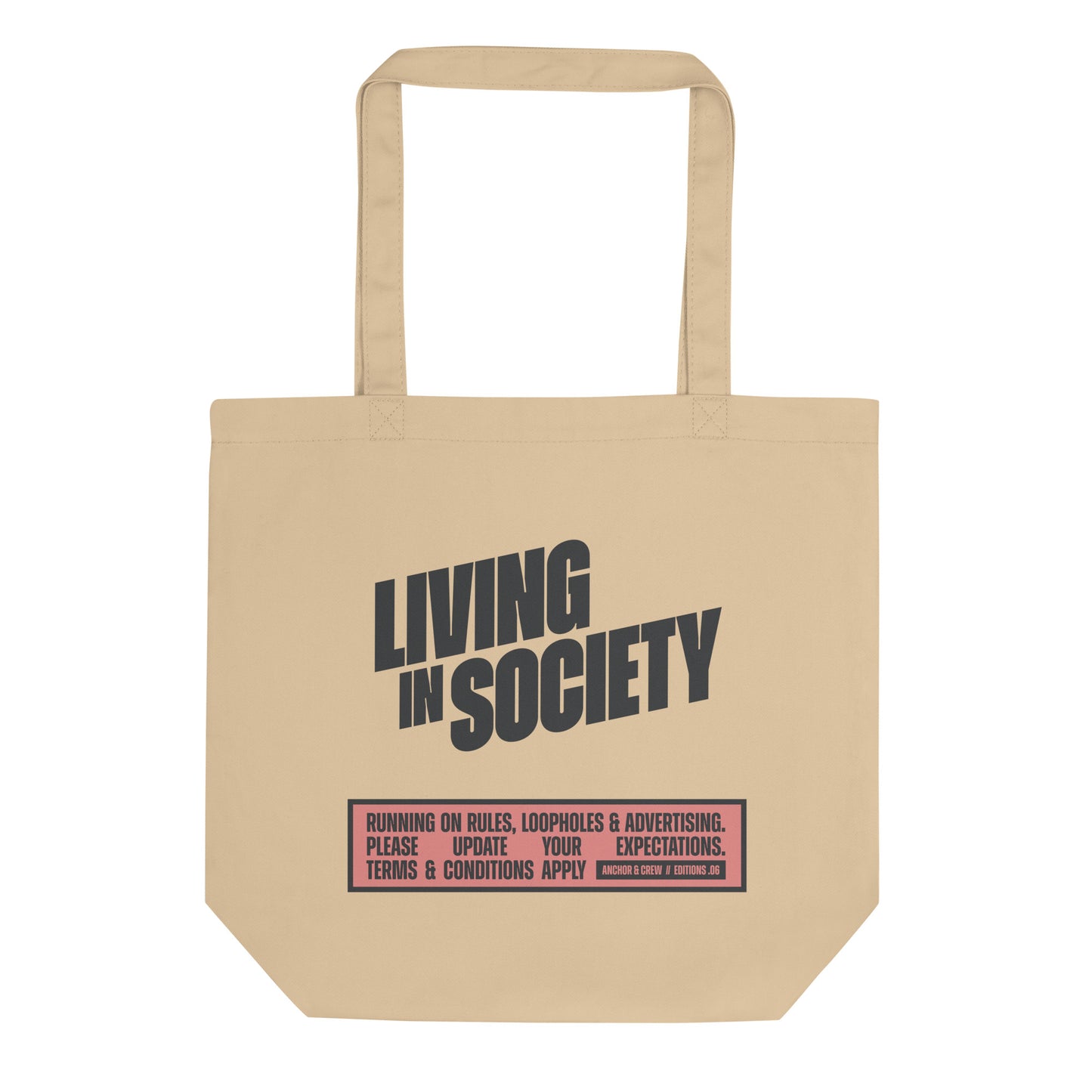 06 Living In Society EDITIONS Recycled Cotton Tote Bag