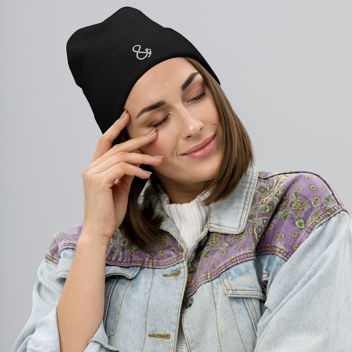 ANCHOR & CREW Ampersand Signature Cotton Blend Embroidered Beanie