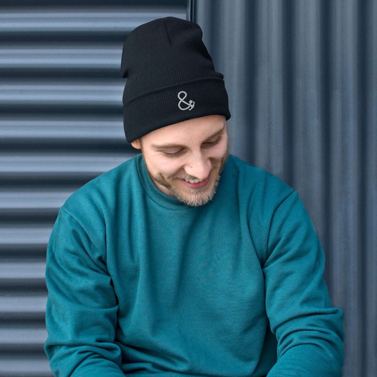 ANCHOR & CREW Ampersand Signature Cotton Blend Embroidered Beanie