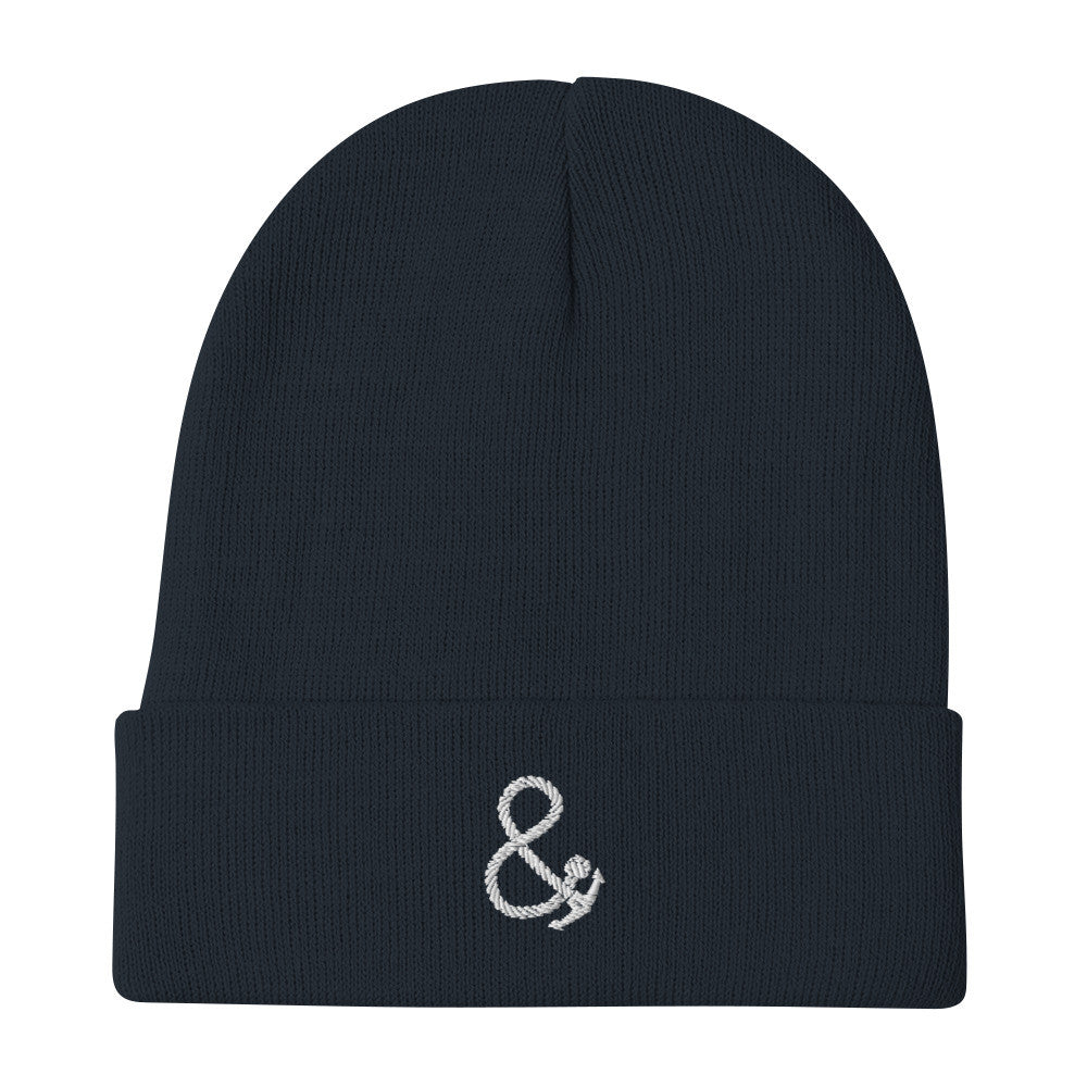 ANCHOR & CREW Ampersand Signature Cotton Blend Embroidered Beanie