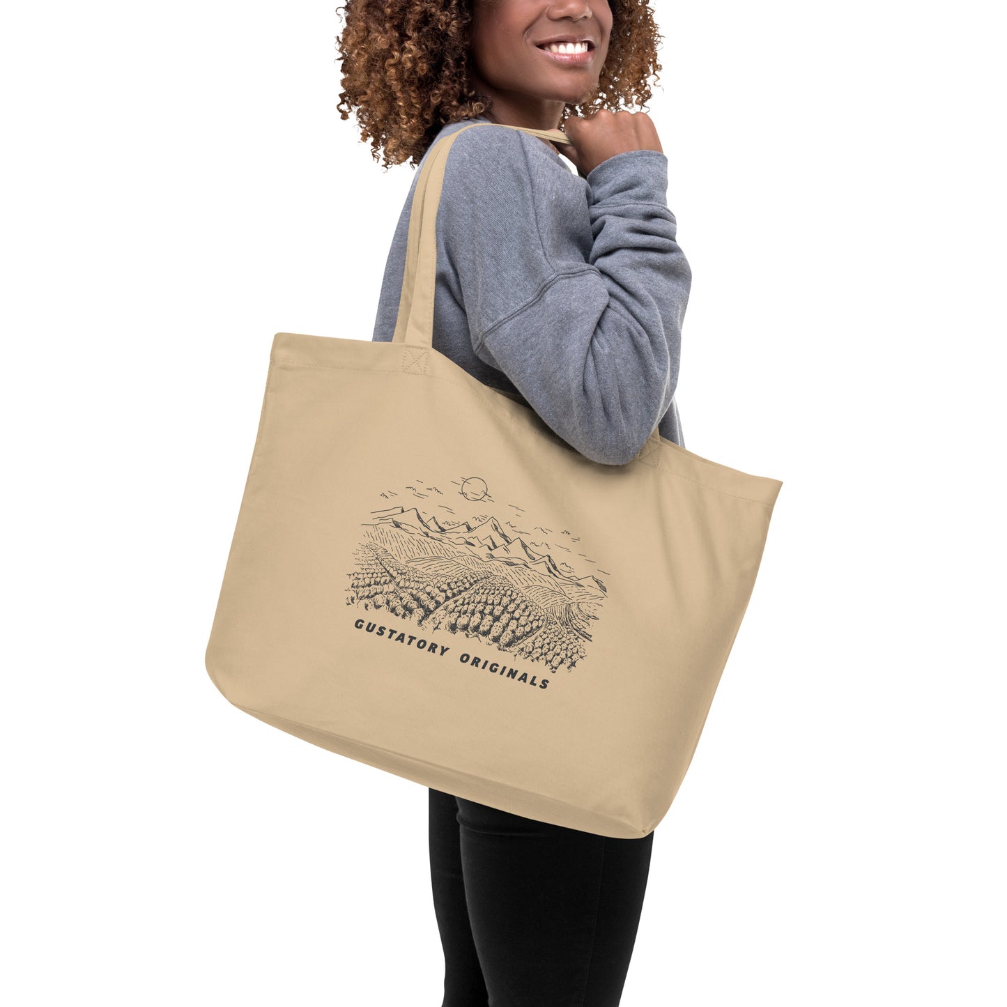 GUSTATORY Originals Colombia Recycled Cotton Large Tote Bag