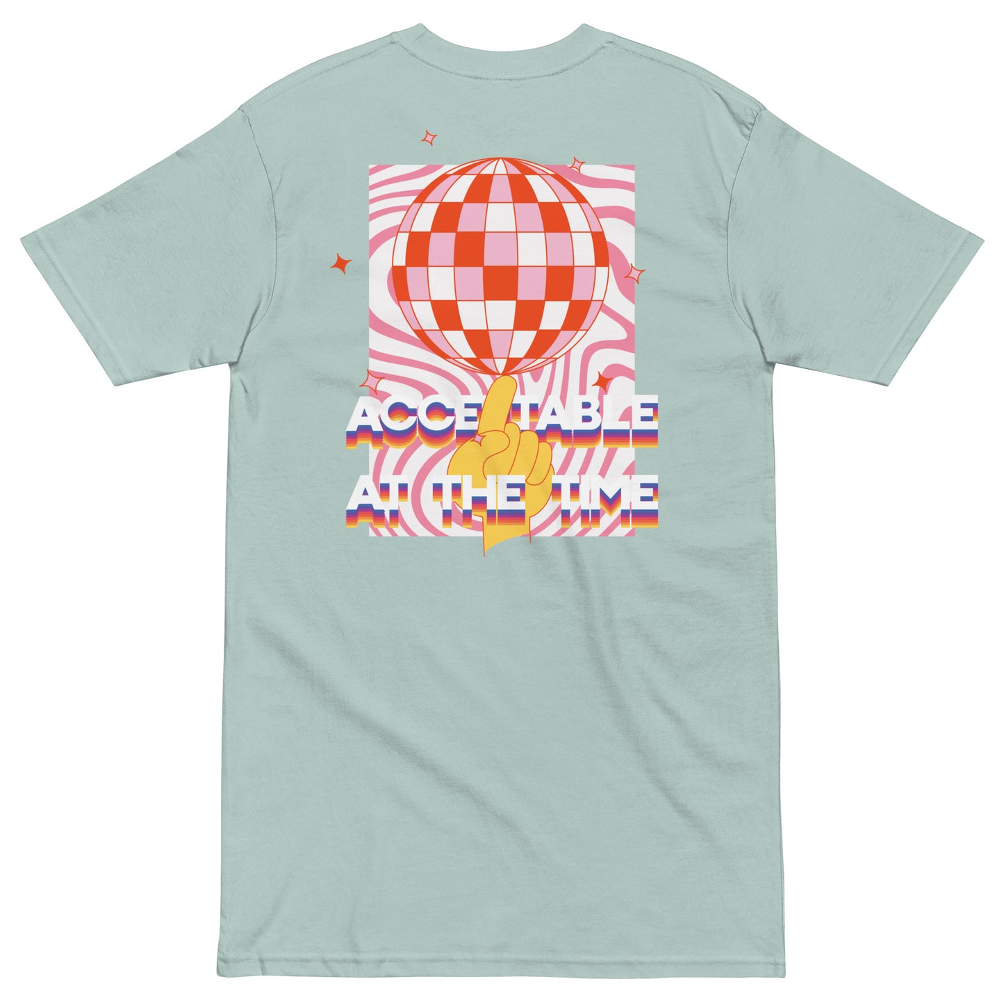 Acceptable At The Time DISCO! Cotton Embroidered Oversized T-Shirt