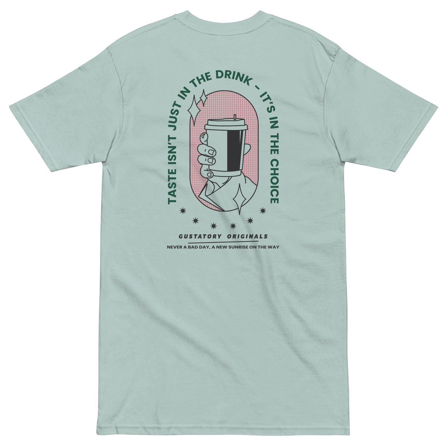 GUSTATORY Originals Good Taste... Heavy Cotton Embroidered T-Shirt