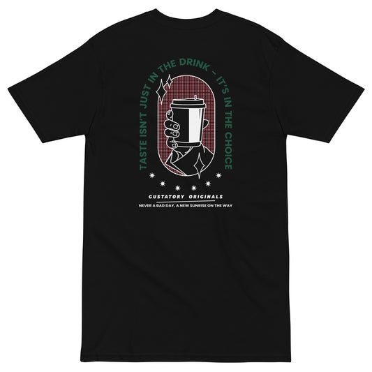GUSTATORY Originals Good Taste... Heavy Cotton Embroidered T-Shirt