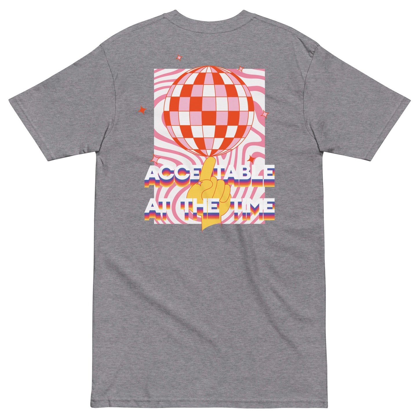 Acceptable At The Time DISCO! Cotton Embroidered Oversized T-Shirt