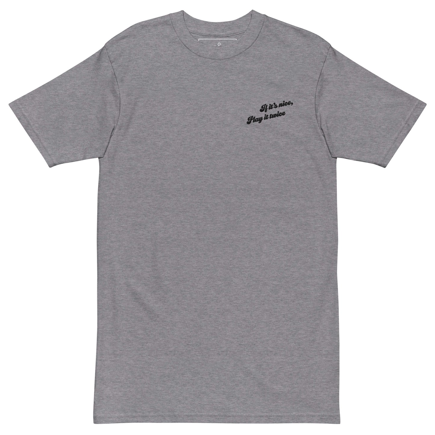 If It's Nice Play It Twice DISCO! Cotton Embroidered Oversized T-Shirt