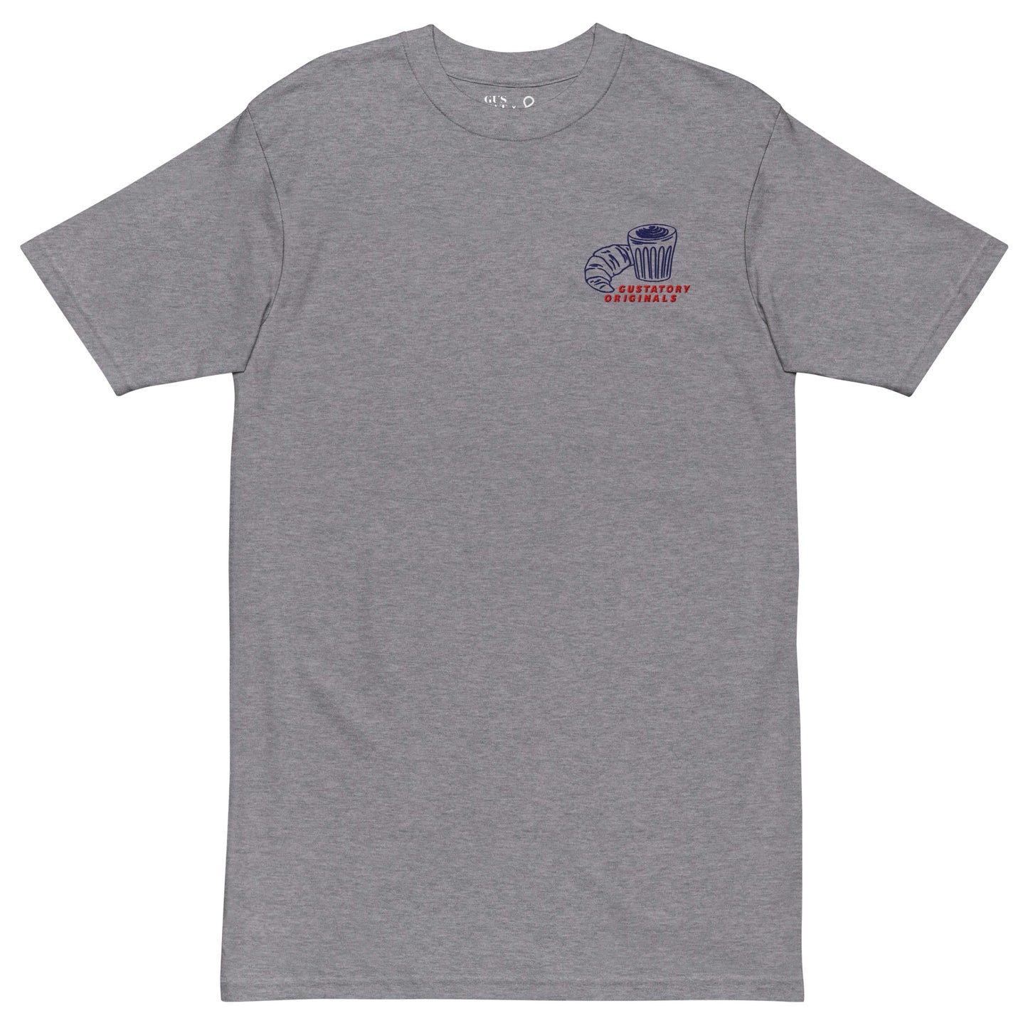 GUSTATORY Originals Postcards From Sunday Heavy Cotton Embroidered T-Shirt