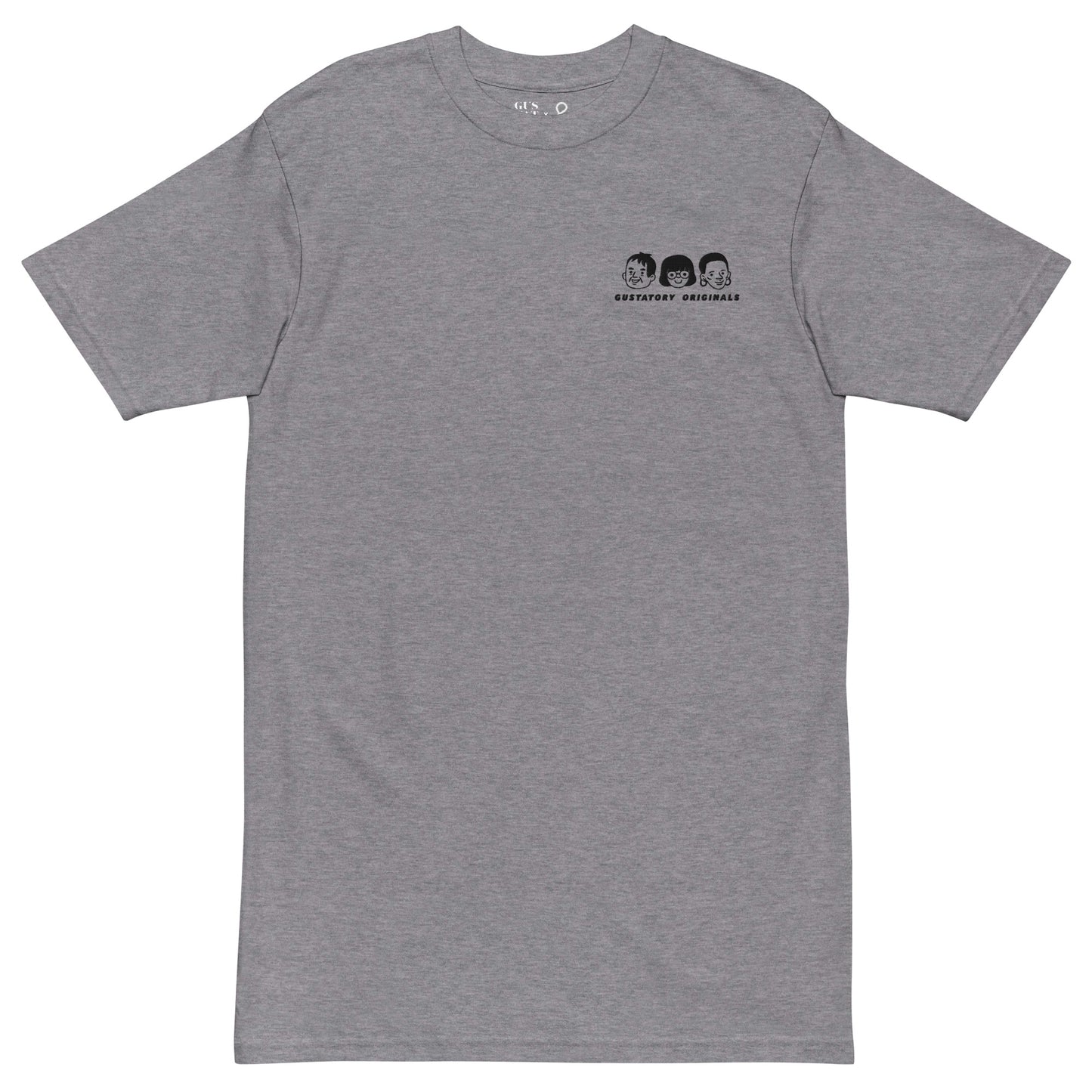 GUSTATORY Originals Because No Good Day... Heavy Cotton Embroidered T-Shirt