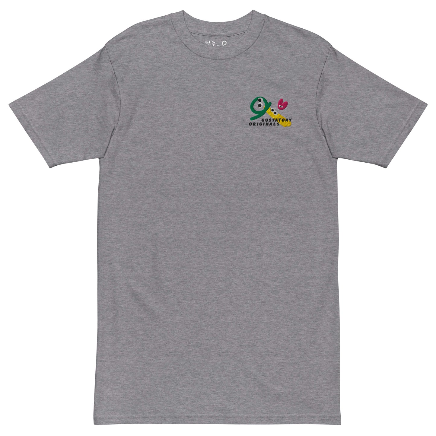 GUSTATORY Originals Shapes & Sizes Heavy Cotton Embroidered T-Shirt